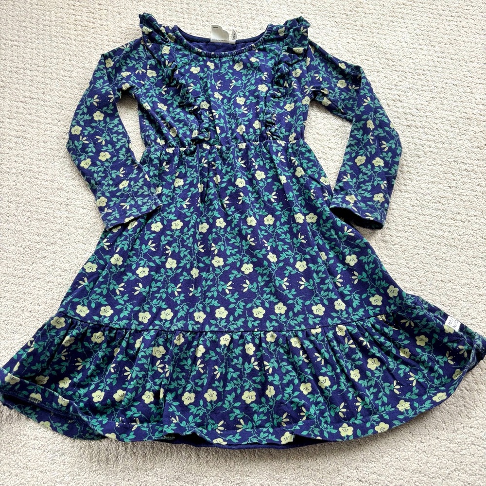 Mainio Floral Blue Kids Dress